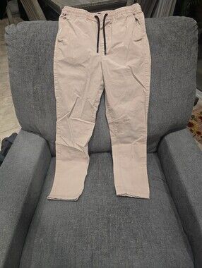 Tommy Hilfiger Kids Light Beige Drawstring Joggers